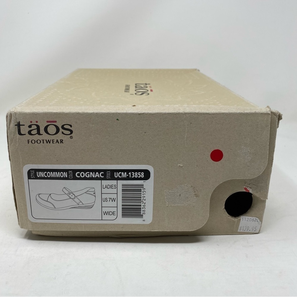 Taos Women's Uncommon Mary Jane Cognac Leather WIDE - Picture 7 of 7
